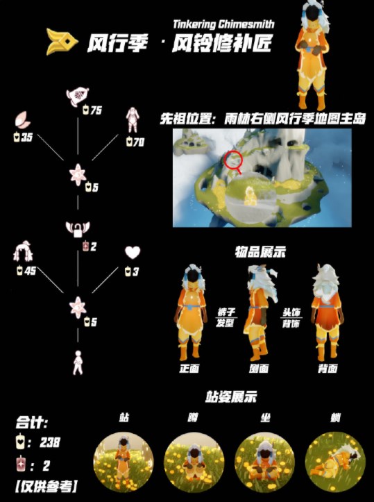 光遇11.2复刻先祖位置在哪 2023年11月2日复刻先祖位置及兑换物品一览表[多图]图片2